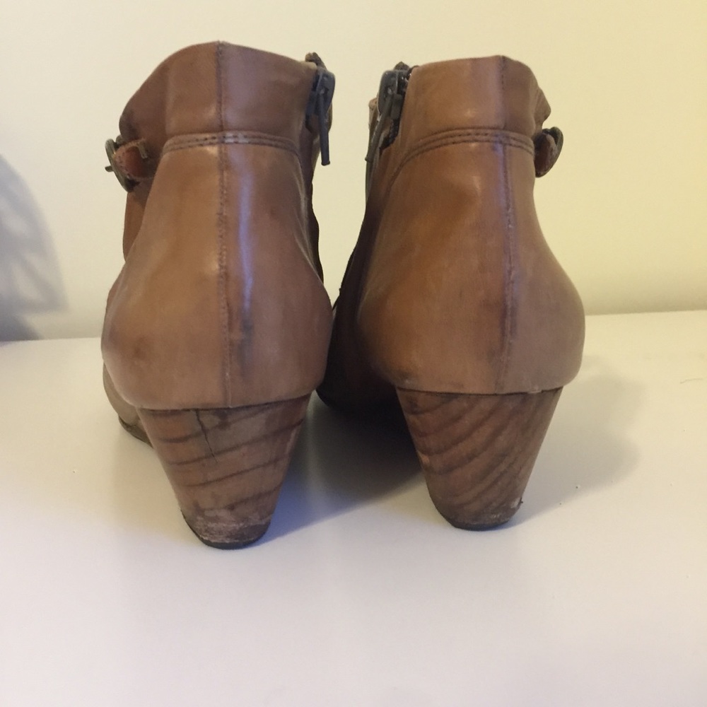 COCLICO tan wedge ankle boots - Picture 3 of 8